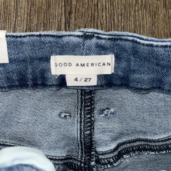 Good American Good Waist Crop Jeans Indigo139 - Picture 8 of 12